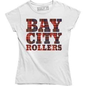 Ladies Bay City Rollers Pop Rock Scotland T-shirt